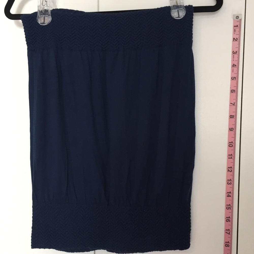 Navy blue Choice tube top